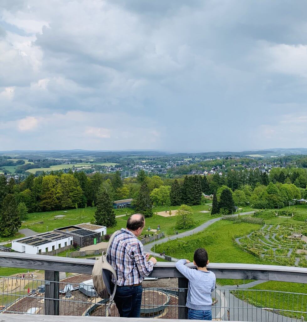 Epic views of the surrounding Bergische Land from the top of the Observation Tower
